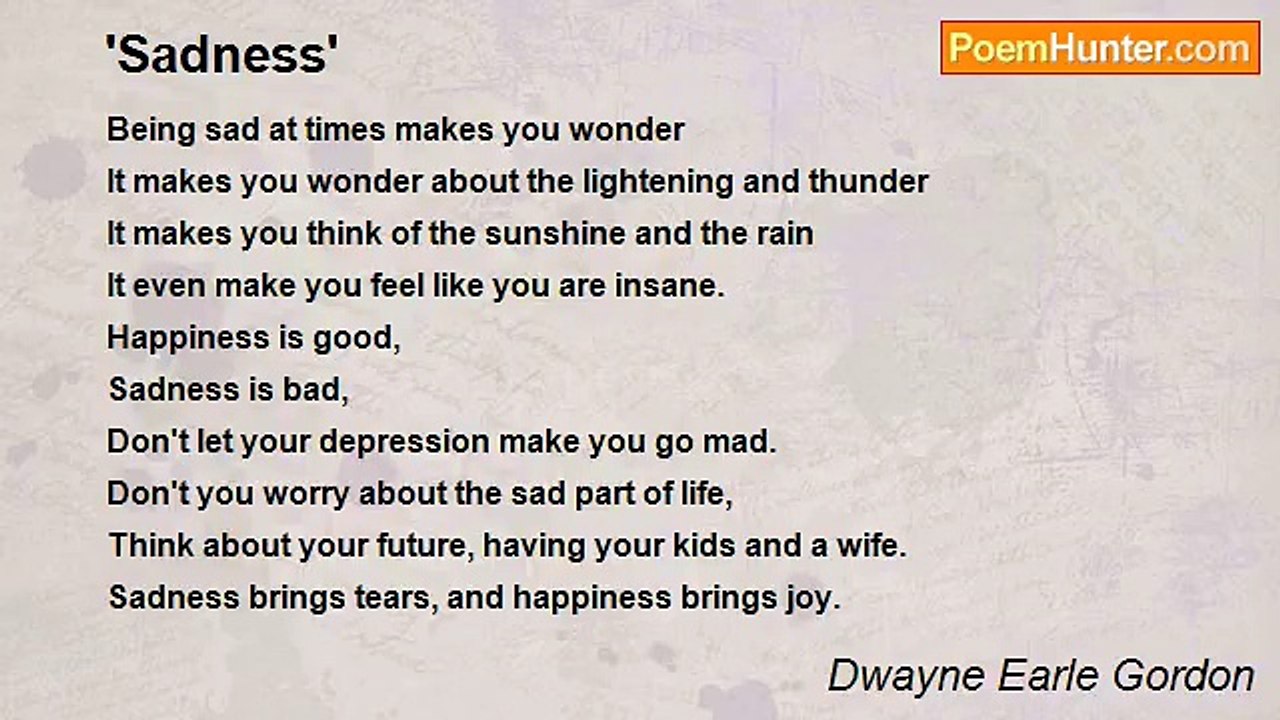 Dwayne Earle Gordon - 'Sadness'