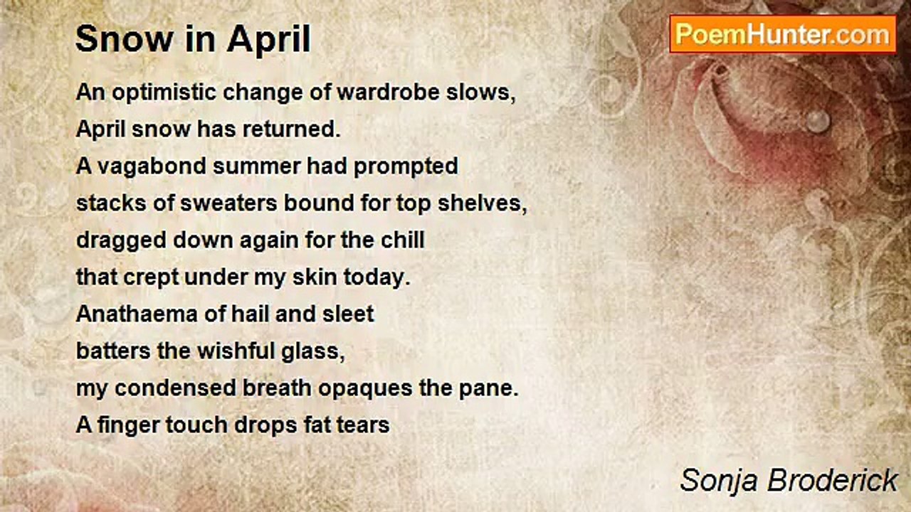 Sonja Broderick - Snow in April