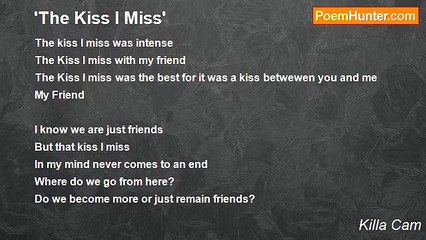 Killa Cam - 'The Kiss I Miss'