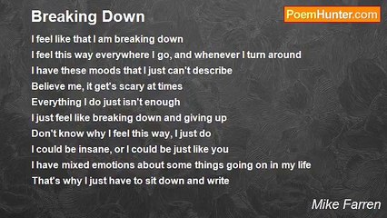 Mike Farren - Breaking Down