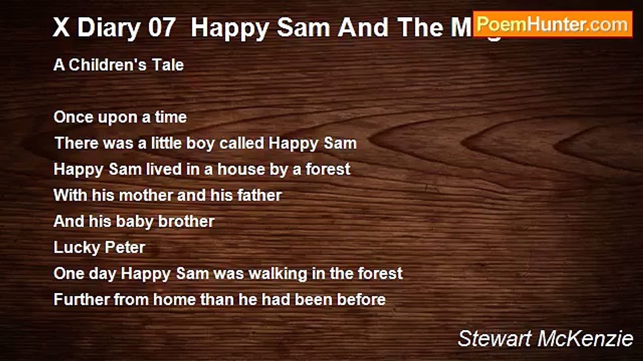 Stewart McKenzie - X Diary 07  Happy Sam And The Magic Horse