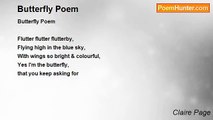 Claire Page - Butterfly Poem