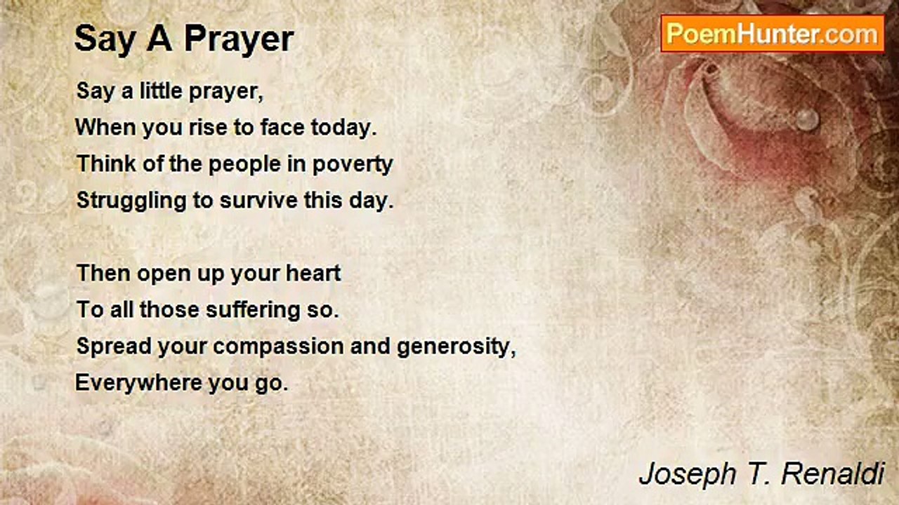 Joseph T. Renaldi - Say A Prayer