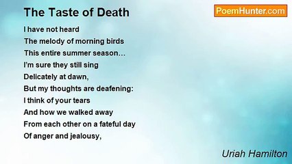 Uriah Hamilton - The Taste of Death