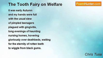 Chris Tusa - The Tooth Fairy on Welfare