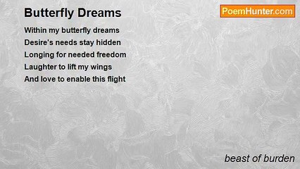 beast of burden - Butterfly Dreams