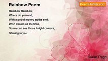 Claire Page - Rainbow Poem