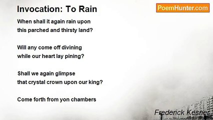 Frederick Kesner - Invocation: To Rain