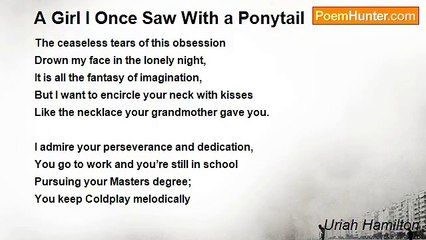 Uriah Hamilton - A Girl I Once Saw With a Ponytail