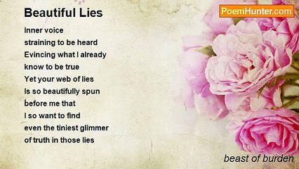 beast of burden - Beautiful Lies