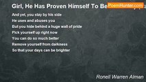 Ronell Warren Alman - Girl, He Has Proven Himself To Be Unworthy (Part 2)