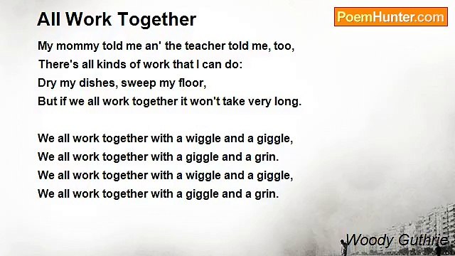 Woody Guthrie - All Work Together