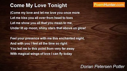 Dorian Petersen Potter - Come My Love Tonight