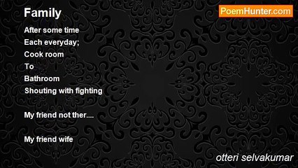 otteri selvakumar - Family