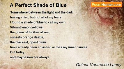 Gainor Ventresco Laney - A Perfect Shade of Blue