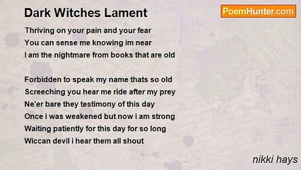 nikki hays - Dark Witches Lament