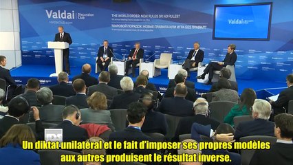 Discours de Poutine au Club Valdaï à Sotchi, le 24 octobre 2014.