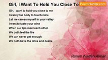 Ronell Warren Alman - Girl, I Want To Hold You Close To Me