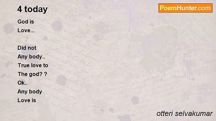 otteri selvakumar - 4 today