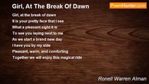Ronell Warren Alman - Girl, At The Break Of Dawn