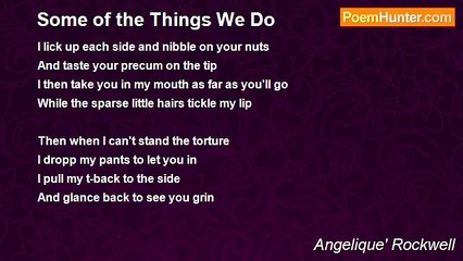 Angelique' Rockwell - Some of the Things We Do