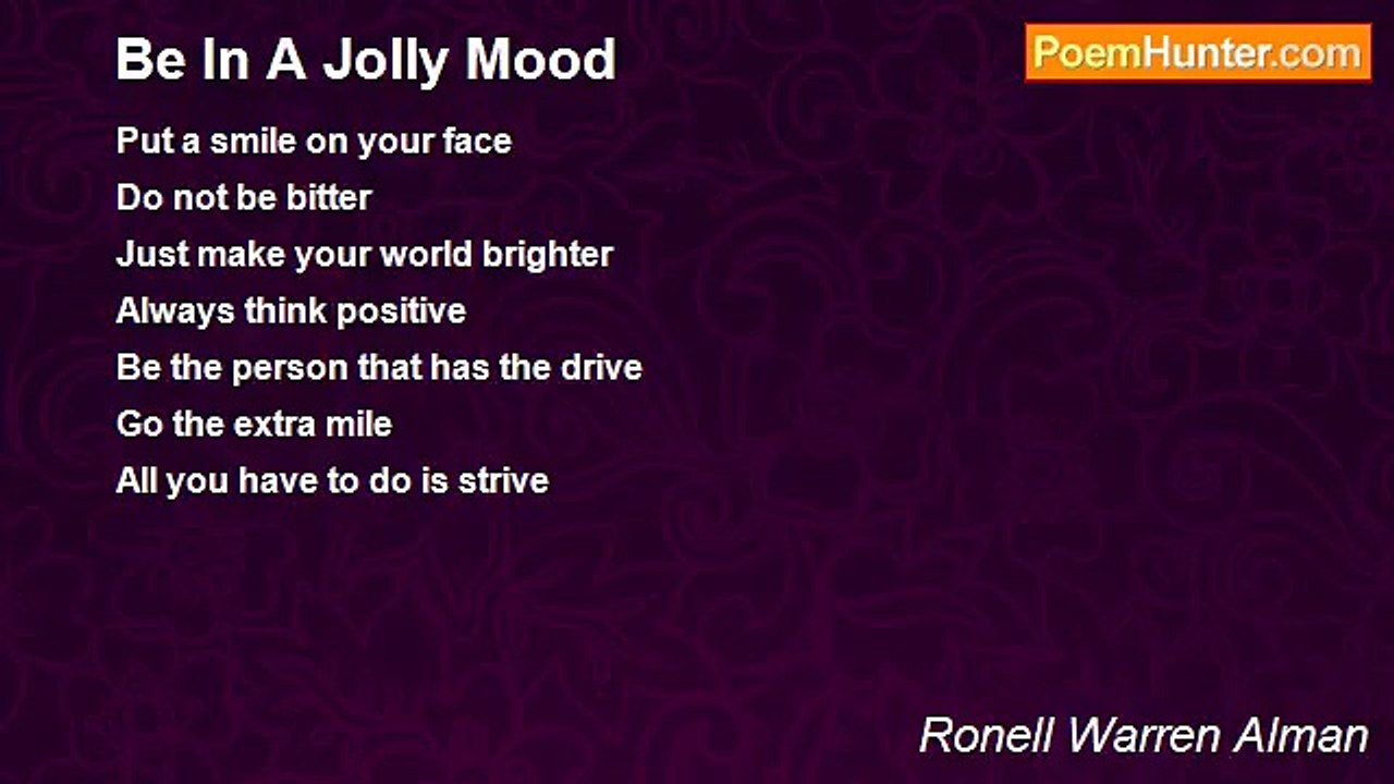 Ronell Warren Alman - Be In A Jolly Mood