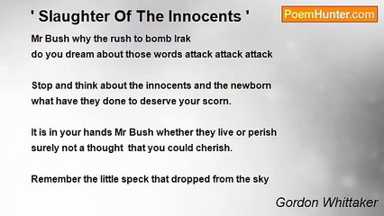 Gordon Whittaker - ' Slaughter Of The Innocents '