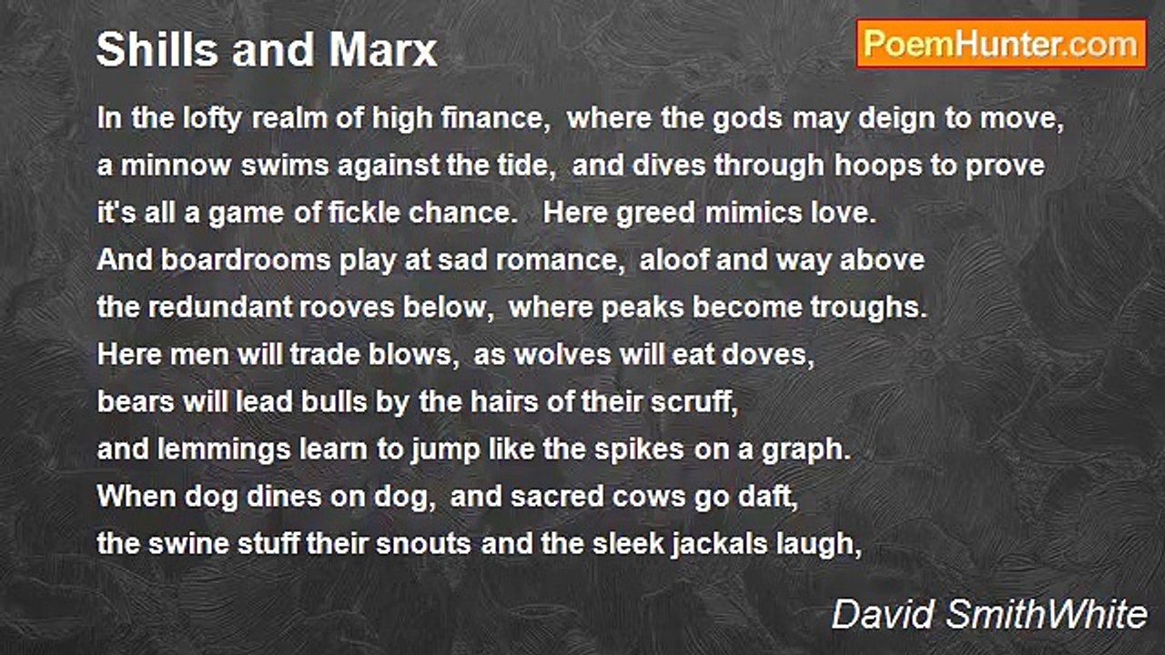 David SmithWhite - Shills and Marx