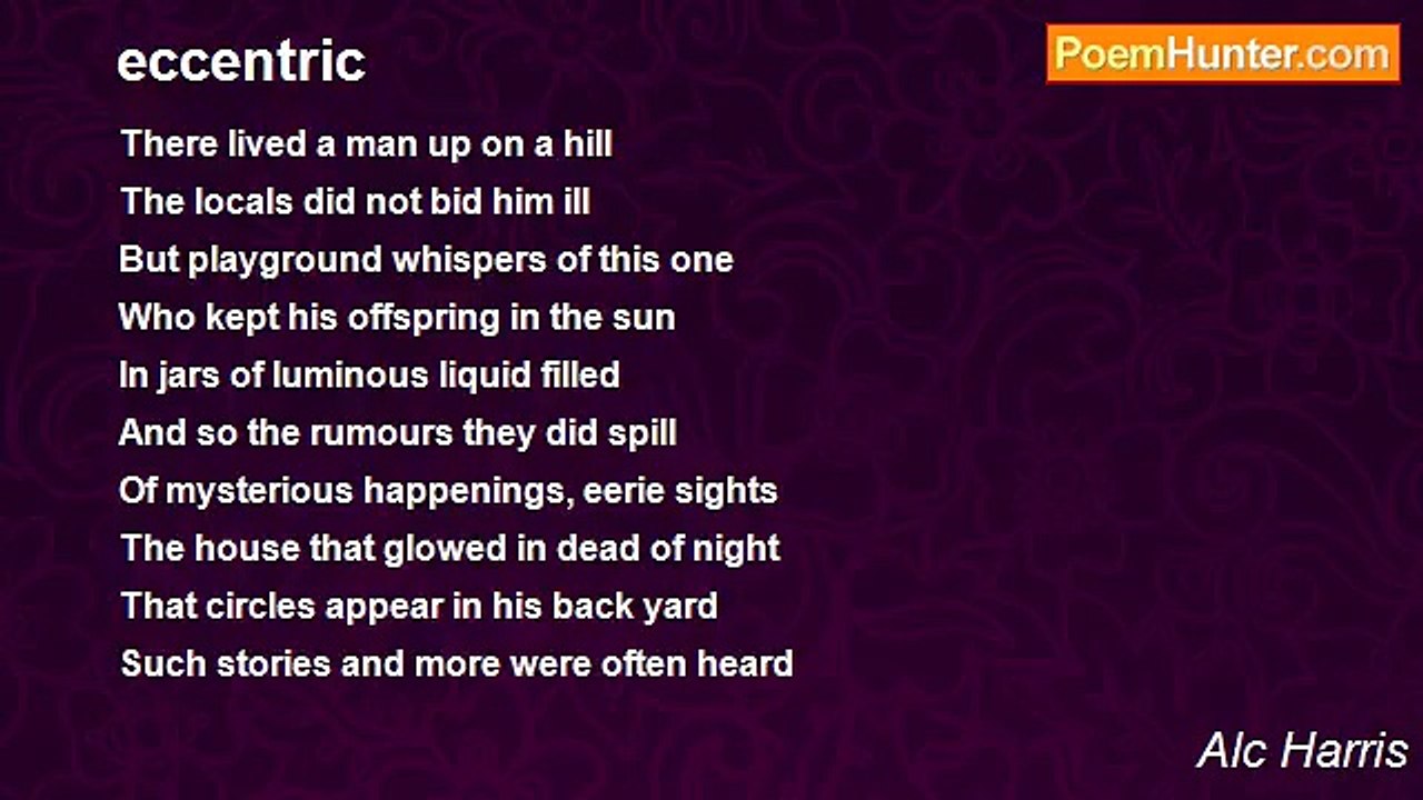 Alc Harris - eccentric
