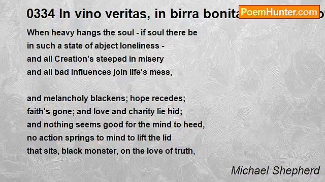 Michael Shepherd - 0334 In vino veritas, in birra bonitas: In Praise of Grape and Hop