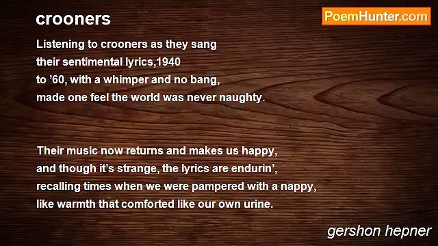 gershon hepner - crooners