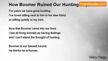 Mary Nagy - How Boomer Ruined Our Hunting Trips