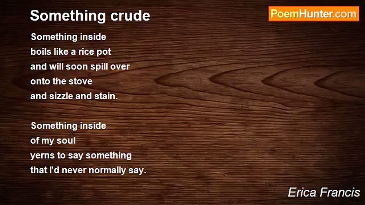 Erica Francis - Something crude