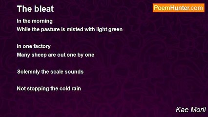 Kae Morii - The bleat