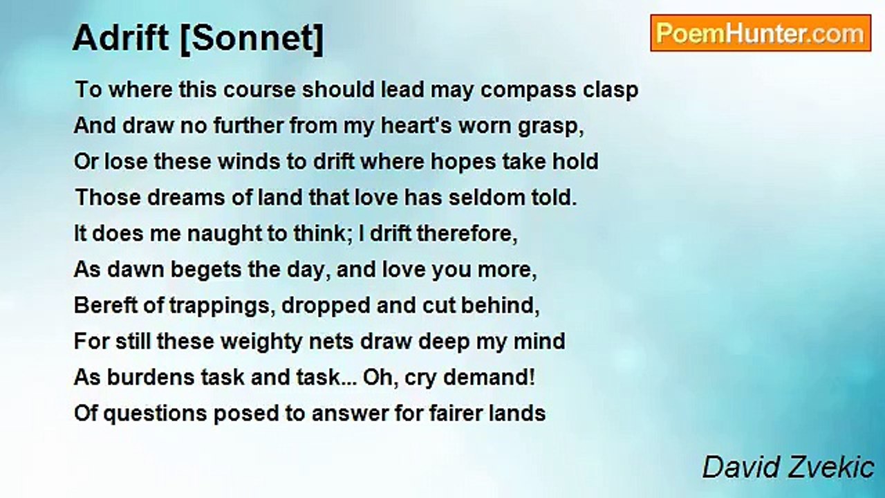 David Zvekic - Adrift [Sonnet]