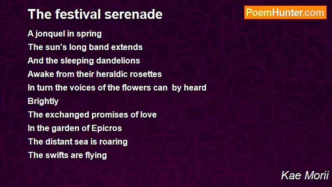 Kae Morii - The festival serenade