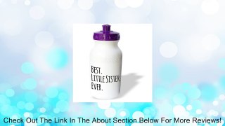 wb_151538_1 InspirationzStore Typography - Best Little Sister Ever - Gifts for younger and youngest siblings - black text - Water Bottles Review