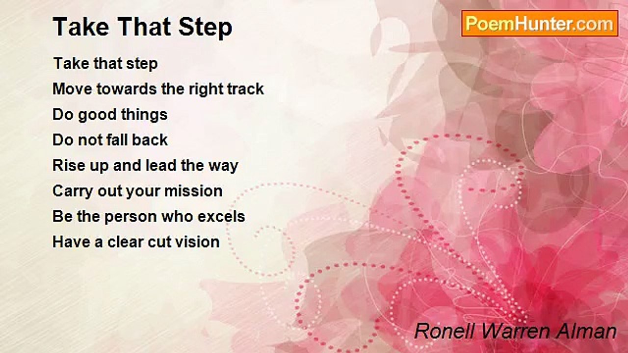 Ronell Warren Alman - Take That Step