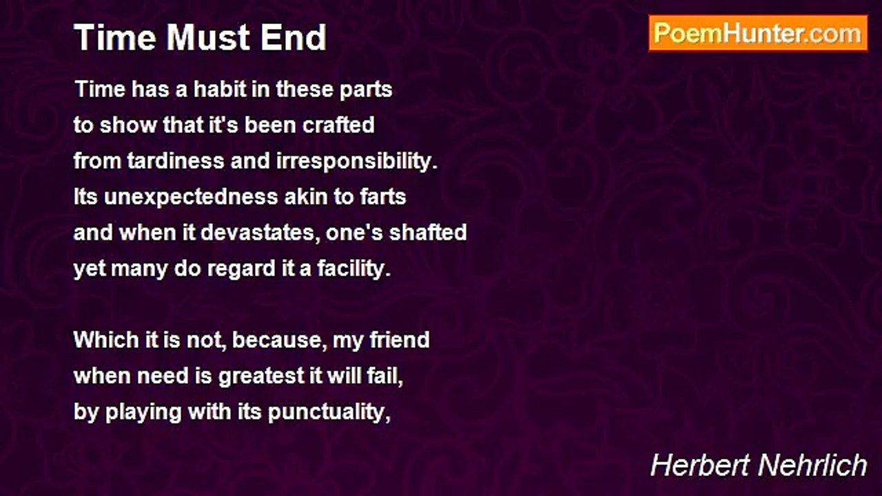 Herbert Nehrlich - Time Must End