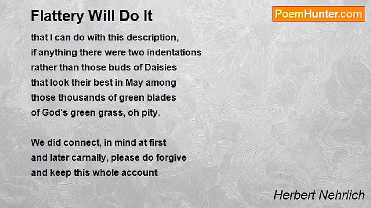 Herbert Nehrlich - Flattery Will Do It