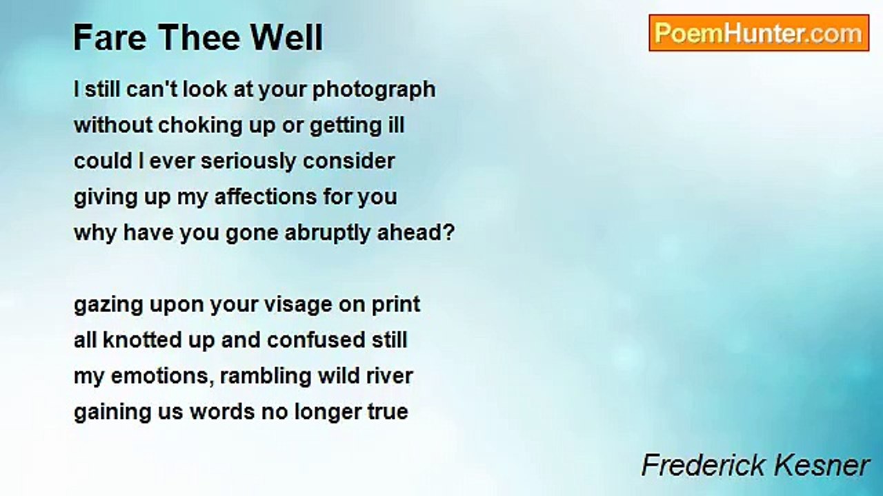 Frederick Kesner - Fare Thee Well