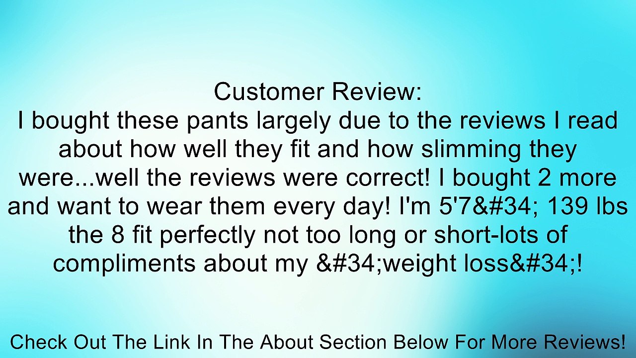 Leveret Women's Stretchable "Slight Boot Cut Comfort Pant" Review