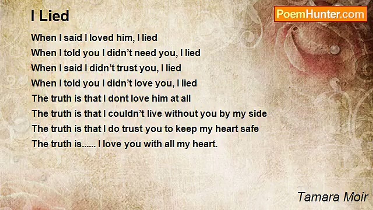 Tamara Moir - I Lied