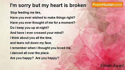 Eman Awad - I'm sorry but my heart is broken