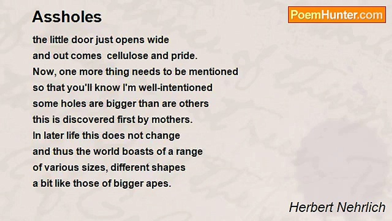 Herbert Nehrlich - Assholes