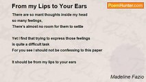 Madeline Fazio - From my Lips to Your Ears