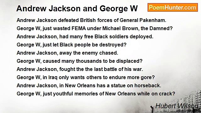 Hubert Wilson - Andrew Jackson and George W