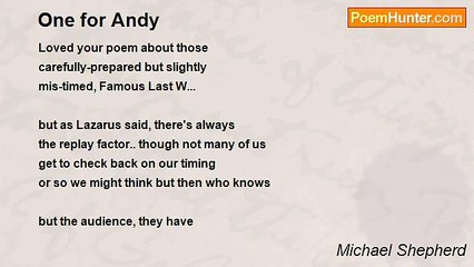 Michael Shepherd - One for Andy