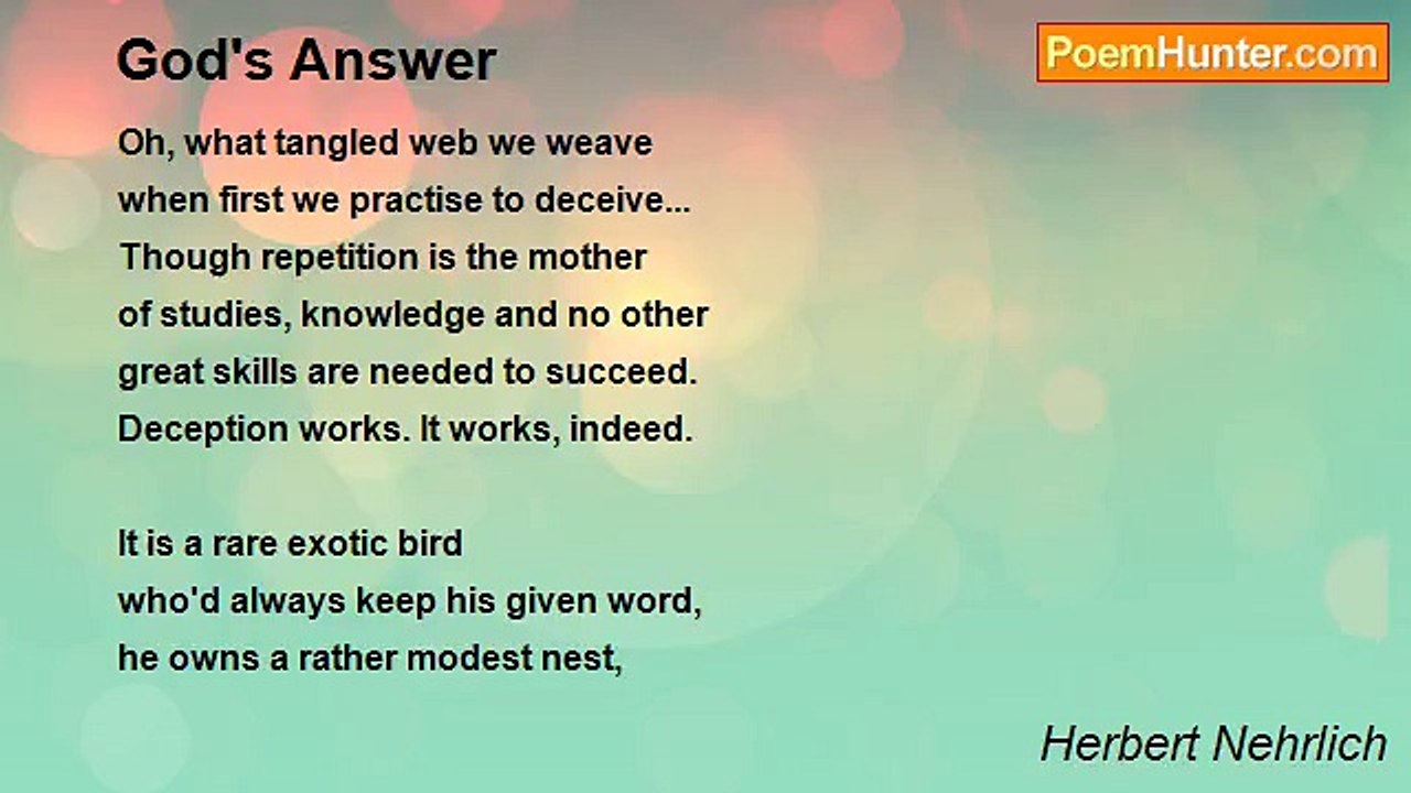 Herbert Nehrlich - God's Answer