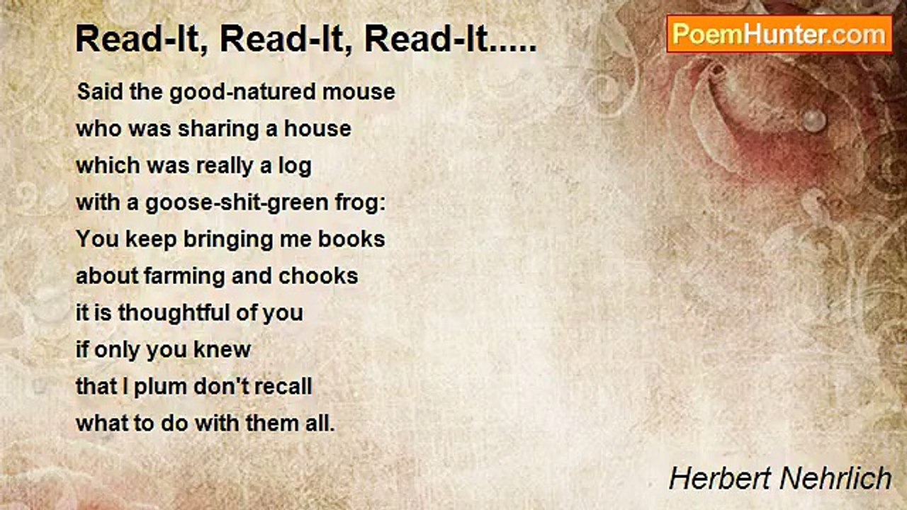 Herbert Nehrlich - Read-It, Read-It, Read-It.....